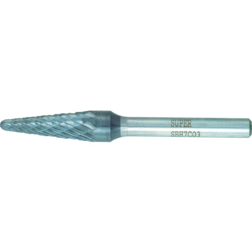 Super Super Carbide Bur Heavy Cutting Brazed Type Tapered Blade Diameter: 9.5mm Shaft Diameter: 6.0mm SBH7C03 1 pc