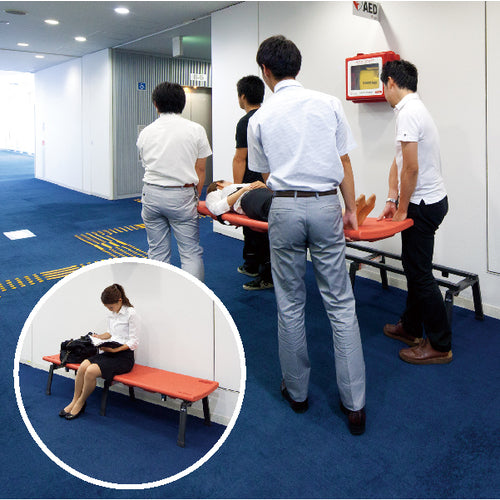 Teramoto Rescue Board Bench Rescue Orange BC-309-118-5 1 unit