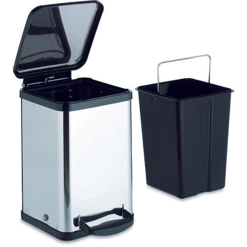 Teramoto Trash Can Pedal Box Square 14L DS-238-614-0 1 pc