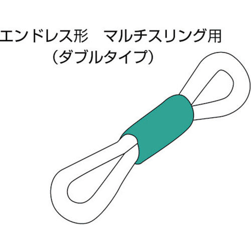 シライ　補強筒ＢＭＴ（２ｍｍ厚／マジックテープタイプ）ＨＮ０．５ｔ用×０．５ｍ　ダブル　（ラウンドスリング用）　BMT-HN0.5X0.5-W　1 本