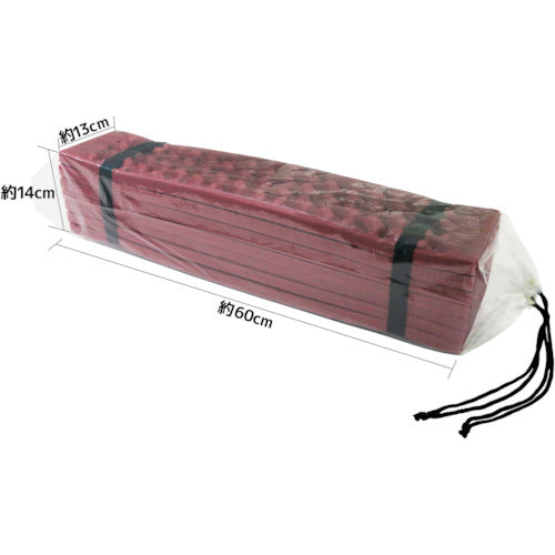 KAKURI 접이식 쿠션 매트 싱글 레드 86196 1 장