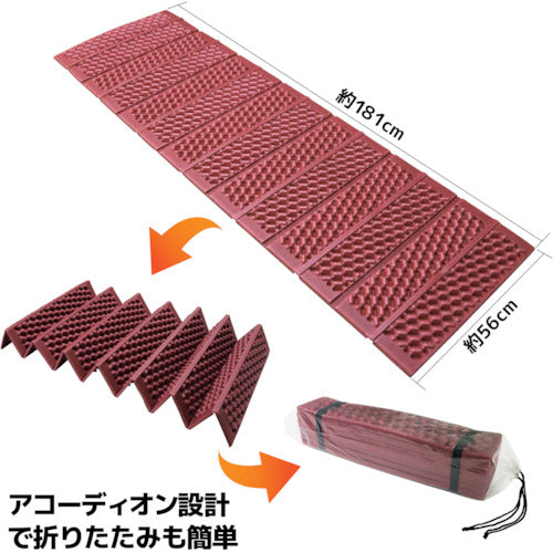 KAKURI 접이식 쿠션 매트 싱글 레드 86196 1 장