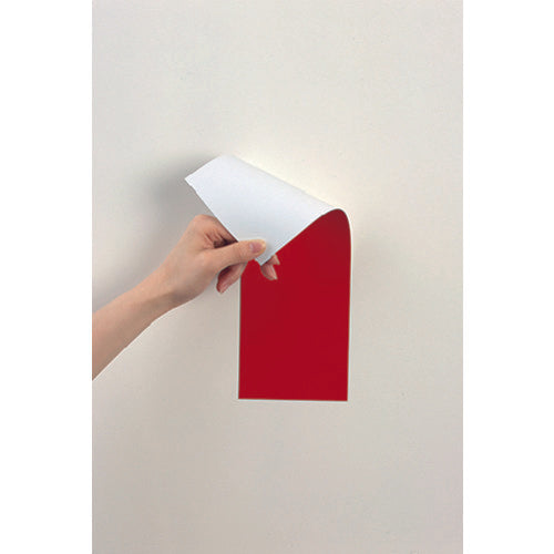 Mag-X Magnetic Double-Sided Color Sheet Red and White MSR-10RW 1 Sheet