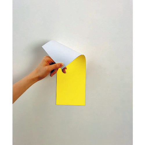 Mag-X Magnetic Double-Sided Color Sheet Yellow and White MSR-10YW 1 Sheet