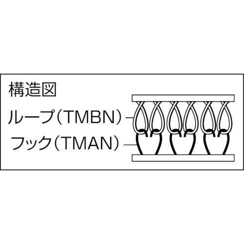 ＴＲＵＳＣＯ　マジックテープ［［Ｒ下］］　糊付Ａ側　幅２５ｍｍＸ長さ２５ｍ　黒　TMAN-2525-BK　1 巻