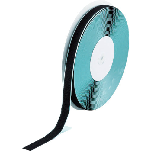 TRUSCO 매직 테이프[[R하]] 접착제 B측 폭 25mmX 길이 25m 검정 TMBN-2525-BK 1권