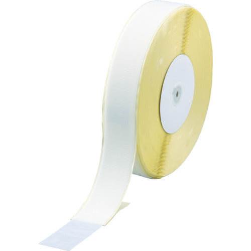 ＴＲＵＳＣＯ　マジックテープ［［Ｒ下］］　糊付Ａ側　幅５０ｍｍＸ長さ２５ｍ　白　TMAN-5025-W　1 巻