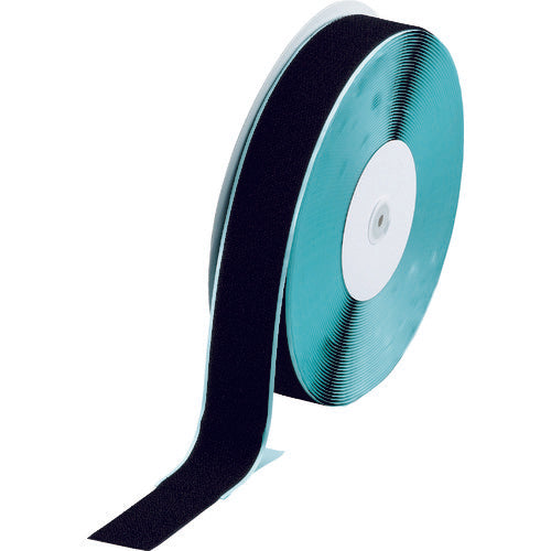 ＴＲＵＳＣＯ　マジックテープ［［Ｒ下］］　糊付Ａ側　幅５０ｍｍＸ長さ２５ｍ　黒　TMAN-5025-BK　1 巻