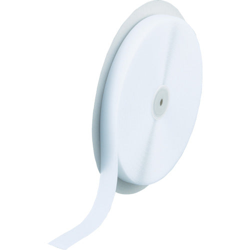 ＴＲＵＳＣＯ　マジックテープ　縫製用Ａ側　幅２５ｍｍＸ長さ２５ｍ　白　TMAH-2525-W　1 巻