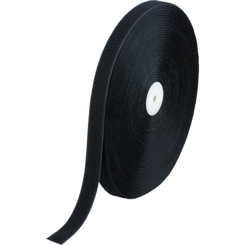 ＴＲＵＳＣＯ　マジック結束テープ　縫製用Ｂ側　２５ｍｍＸ２５ｍ　黒　TMBH-2525-BK　1 巻