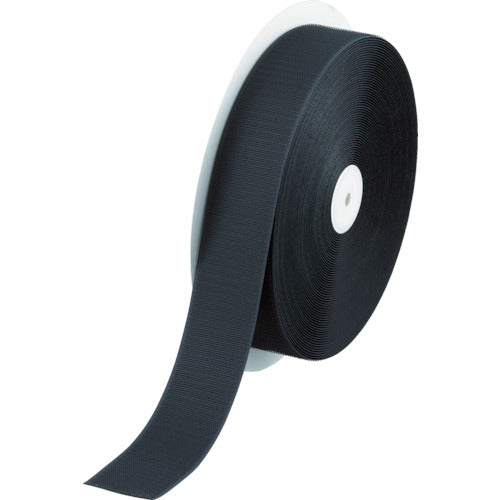 TRUSCO Velcro Tape for Sewing A Side Width 50mm x Length 25m Black TMAH-5025-BK 1 Roll