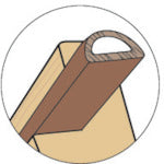 ニトムズ　ドア窓用気密パッキンＤ型　G0103　1 袋