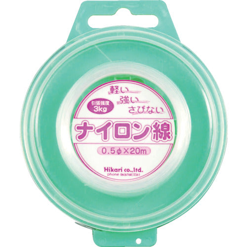 光　ナイロン線　透明　０．５φ×２０Ｍ　NV05-1　1 巻