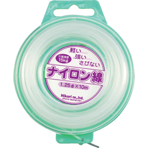 光　ナイロン線　透明　１．２５φ×１０Ｍ　NV12-1　1 巻