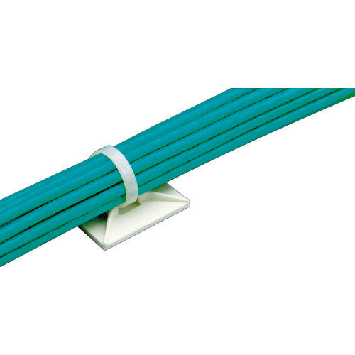 PANDUIT 마운트 베이스 고무계 점착 테이프 첨부 화이트 (100개입) ABM1M-AC 1봉