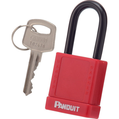 PANDUIT Non-conductive Lockout Padlock, Red, PSL-8, 1 pc
