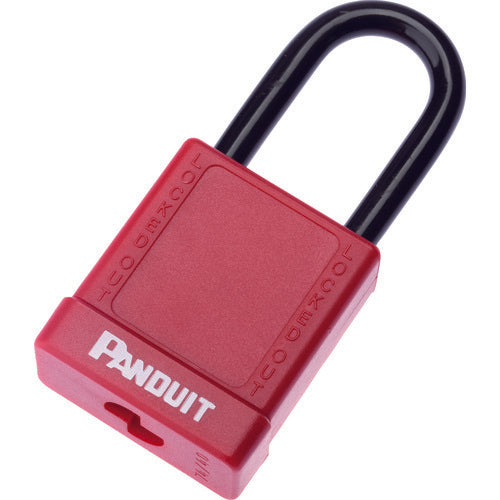 ＰＡＮＤＵＩＴ　ロックアウト用非電導性パドロック　赤　PSL-8　1 個