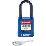 PANDUIT Non-conductive Padlock for Lockout, Blue, PSL-8BU, 1 pc