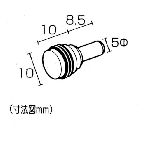 WAKI 삽입 다보 유리 선반용 5×10mm ML697 1봉