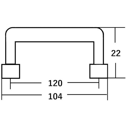 WAKI French Handle Black Large BH-1140 1 piece