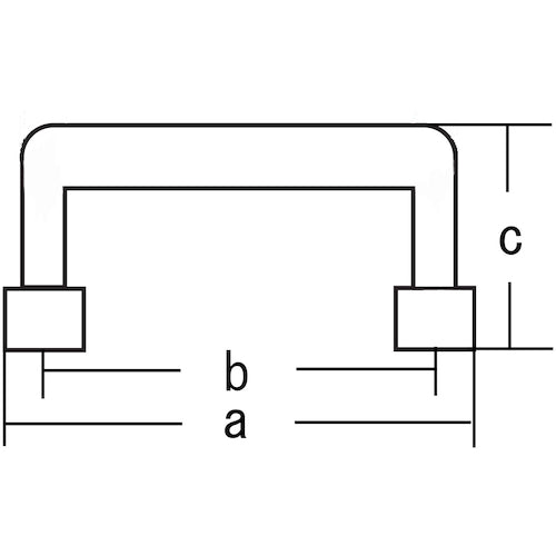 WAKI French Handle, White, Medium, BH-1142, 1 pc