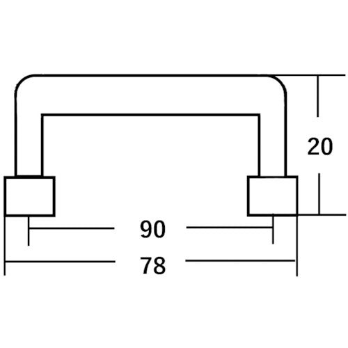 WAKI French Handle Black Small BH-1138 1 piece