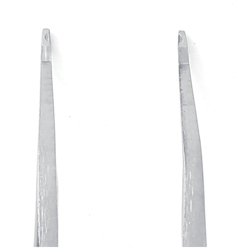 Idealtek Acid-resistant, magnetic-resistant stainless steel SMD tweezers, 115 mm, 45° curved tip with groove, SM111-SA-1-IT, 1 piece