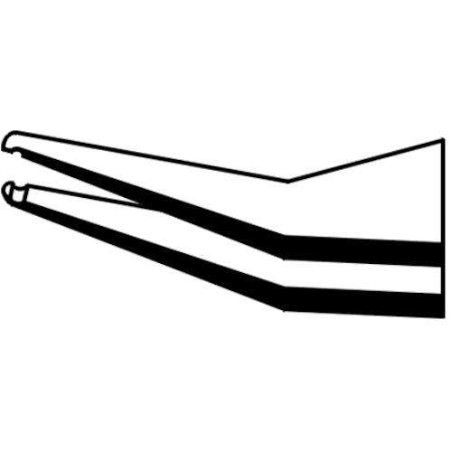 ｉｄｅａｌｔｅｋ　耐酸耐磁ステンレスＳＭＤピンセット　１１５ｍｍ　３０°先曲先端溝付きタイプ　SM115-SA-1-IT　1 本