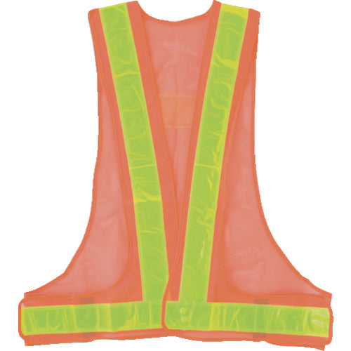 TRUSCO Safety Vest Orange*Yellow Polyester TKA-330A 1 Piece