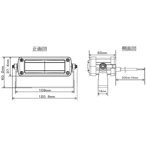 ＫＯＩＴＯ　ＬＥＤ描画ランプ（ラインタイプ）レッド　LBL-9005R　1 個