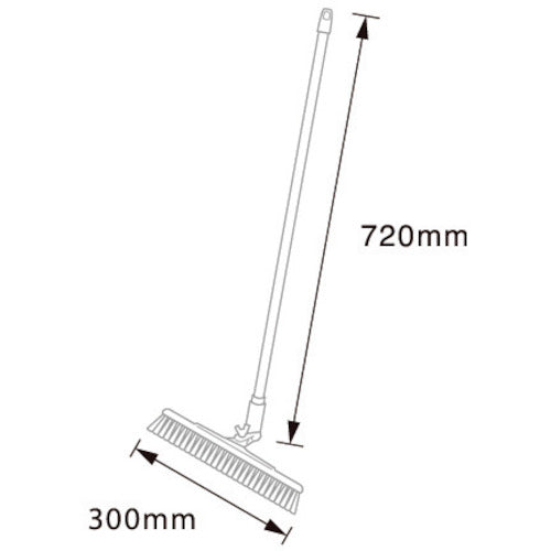 ＢＵＲＲＴＥＣ　バーキンタほうき　クネットタイプ短柄　ソフト５　Ｂ３０ＫＴ−ＢＨ６０ＳＭＤ　５Ｐ　63112605　1 CS