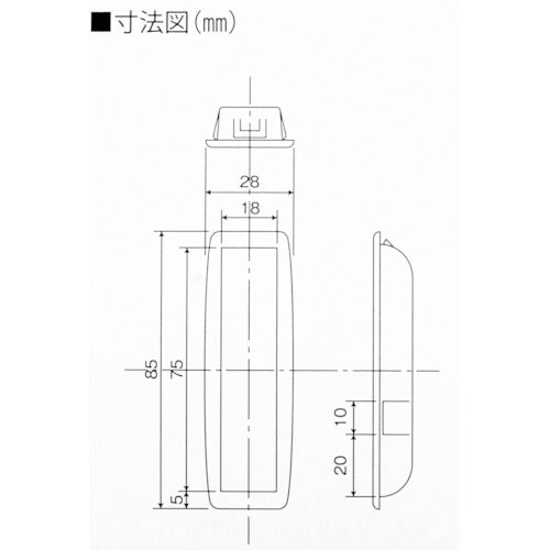 ＷＡＫＩ　シャッター手掛　小　　SP-04KE6 LG　1 個