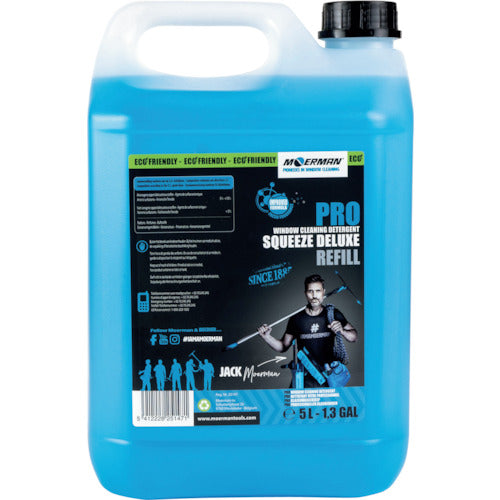 Moreman Glass Cleaner Squeeze Deluxe Refill 5L M25147 1 bottle