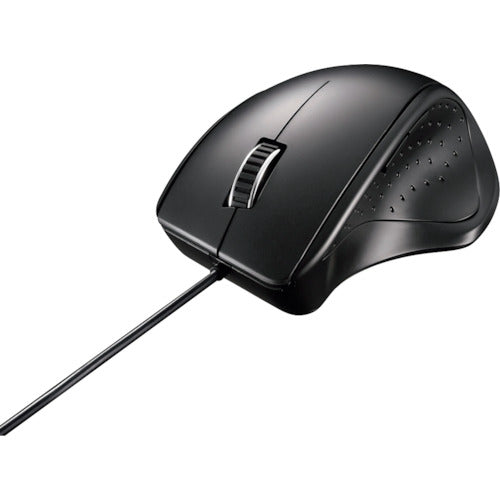 BAFFALO Wired Laser Mouse, Quiet/5 Buttons, Black, BSMLU300BK, 1 pc