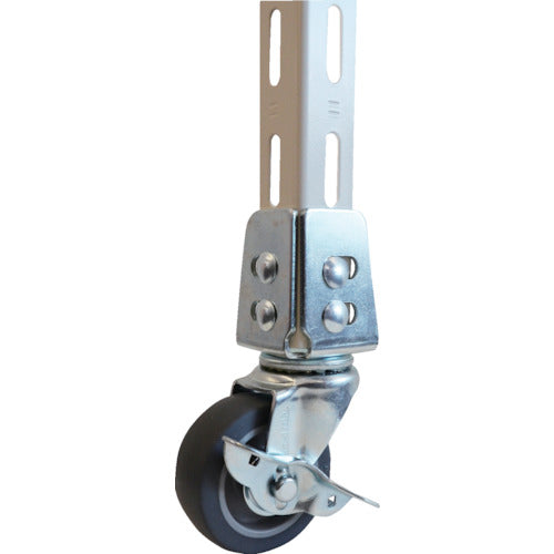 TRUSCCO 앵글식 엘라스토머 캐스터 자재 S부착 Φ65 TYSA-65ELS 1개