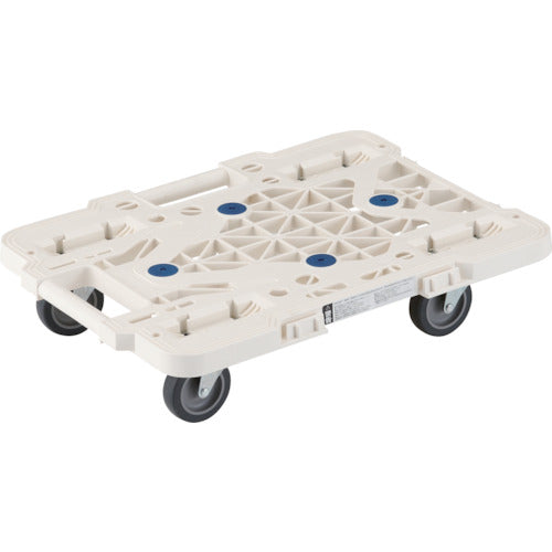 TRUSCO 수지제 평대차 루트 밴 메쉬 타입 515X385 올 자재 화이트 MPK-500J-W 1대