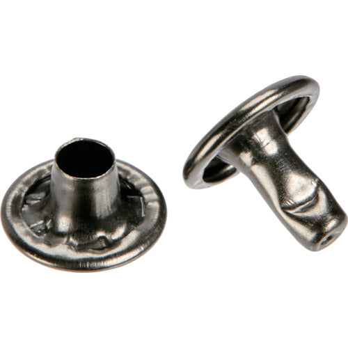 ＴＲＵＳＣＯ　大カシメ　スチール　黒ニッケルメッキ　９ｍｍ　足長１１．５ｍｍ　３０組入　（ブリスターパック入）　P-THP-CBN11.5　1 PK