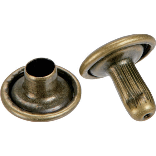 ＴＲＵＳＣＯ　大カシメ　スチール　金ブロンズメッキ　９ｍｍ　足長８．５ｍｍ　３０組入　（ブリスターパック入）　P-THP-CG8.5　1 PK