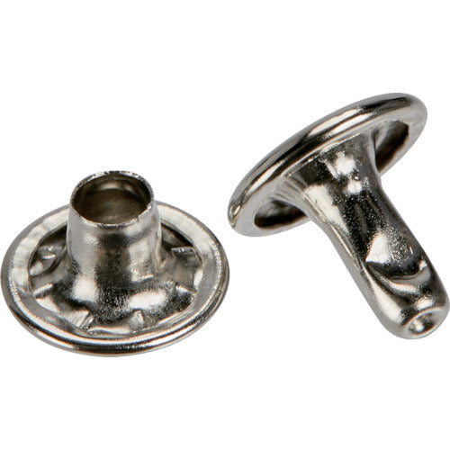 ＴＲＵＳＣＯ　大カシメ　スチール　ニッケルメッキ　９ｍｍ　足長８．５ｍｍ　３０組入　（ブリスターパック入）　P-THP-CN8.5　1 PK