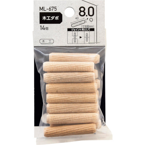 WAKI 목공 다보 8×40 mm ML675 1봉