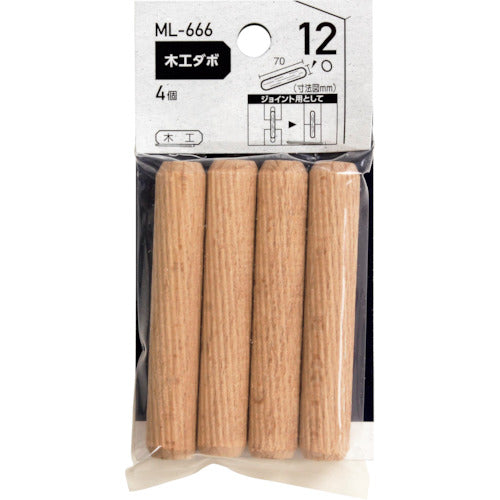 WAKI 목공 다보 12×70 mm ML666 1봉