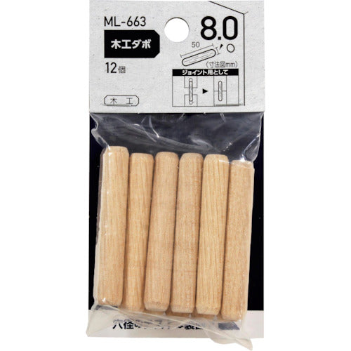 WAKI 목공 다보 8×50 mm ML663 1봉