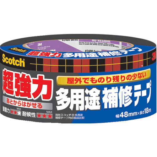 ３Ｍ　スコッチ　超強力多用途補修テープ　４８ｍｍ×１８ｍ　ダークグレー　DUCT-NR18　1 巻