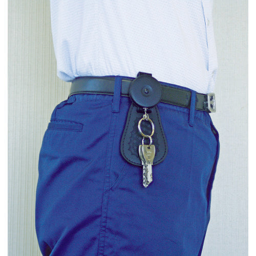 ＤＡＩＫＥＮ　ツールホルダ　キーバック　０．６ｍステンチェーン　ベルト通しフラップ付　KB-1BSC-F　1 個