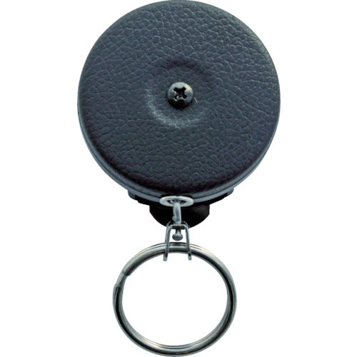 DAIKEN Tool Holder Key Back Black Cover 0.6m Stainless Steel Chain Rotating Belt Clip KB-4B 1 pc