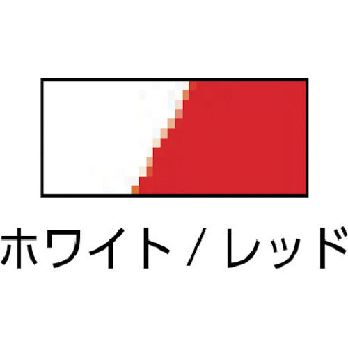 Green Cross Guard Tape (Line Tape) White/Red GT-501WR 50mm width x 100m for indoor use 148063 1 roll