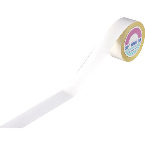 Green Cross Guard Tape (Line Tape) White Removable Type GTH-501W 50 Width x 100m For Indoor Use 149031 1 Roll