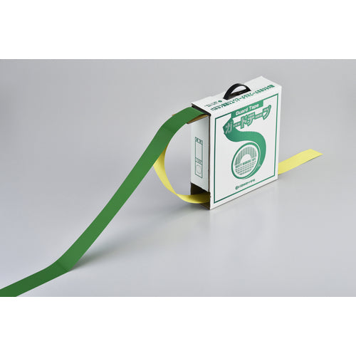 Midori Juji Guard Tape (Line Tape) Green Removable Type GTH-501G 50 Width x 100m For Indoor Use 149032 1 Roll