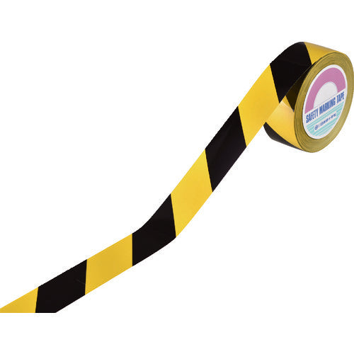 Green Cross Guard Tape (Line Tape) Yellow/Black Removable Type GTH-501TR 50mm width x 100m 149036 1 roll