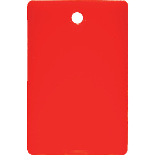 TRUSCO 스티롤 번호표 무지 직사각형 소 45X30mm 5장입 적색 TRFS-R 1 PK